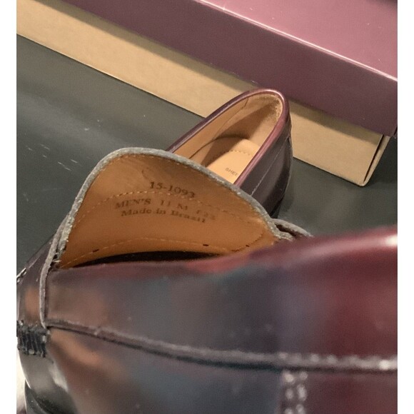 JOHNSTON & MURPHY Hayes Penny Loafer Size 11/ Burgundy - Picture 8 of 8